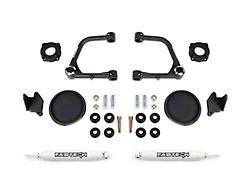 Fabtech 3-Inch Uniball Upper Control Arm Lift Kit with Rear Coil Spring Spacers and Performance Shocks (22-23 Tundra CrewMax, Excluding Hybrid)
