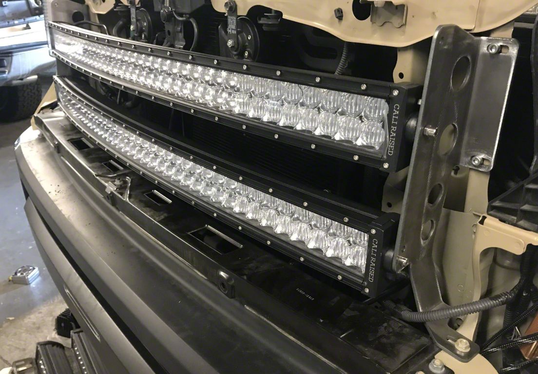 Cali Raised LED CR2349 2014-2021 Toyota Tundra 42 Hidden Grille Curved LED Light Bar Mounting Brackets