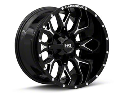 Hardrock Offroad Affliction Gloss Black Milled 5-Lug Wheel; 20x10; -19mm Offset (07-13 Tundra)