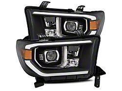 LUXX-Series LED Projector Headlights; Black Housing; Clear Lens (07-13 Tundra w/ Level Adjuster)