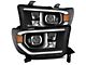 LUXX-Series LED Projector Headlights; Black Housing; Clear Lens (07-13 Tundra w/ Level Adjuster)
