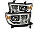AlphaRex LUXX-Series LED Projector Headlights; Chrome Housing; Clear Lens (07-13 Tundra w/ Level Adjuster)