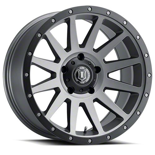 ICON Alloys Tundra Compression Titanium 5-Lug Wheel; 18x9; 25mm Offset ...