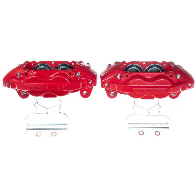 PowerStop Tundra Performance Front Brake Calipers; Red S7342 (Late 15 ...