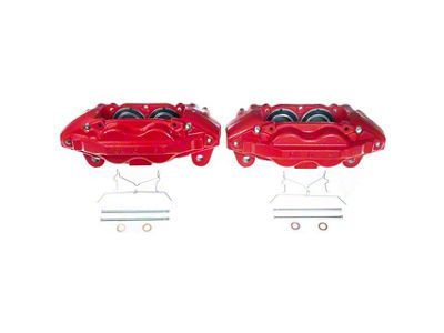PowerStop Performance Front Brake Calipers; Red (Late 15-21 Tundra)