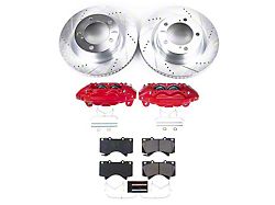 PowerStop Z23 Evolution 5-Lug Brake Rotor, Pad and Caliper Kit; Front (Late 15-21 Tundra)