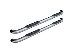 Raptor Series 3-Inch Round Nerf Side Step Bars; Polished Stainless (04-06 Jeep Wrangler TJ Unlimited)