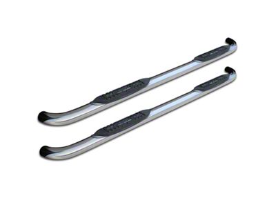 Raptor Series 3-Inch Round Nerf Side Step Bars; Polished Stainless (04-06 Jeep Wrangler TJ Unlimited)