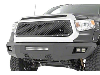 Rough Country Mesh Upper Grille Insert; Black (14-17 Tundra)