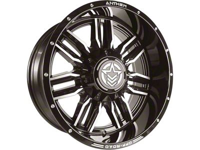 Anthem Off-Road Equalizer Gloss Black with Gray Tint Milled 5-Lug Wheel; 20x10; -24mm Offset (07-13 Tundra)