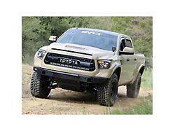 Cali Raised LED Dual 42-Inch Curved LED Light Bars with Hidden Grille Mounting Brackets and Blue Backlight Switch; Combo Beam and Spot Beam (14-21 Tundra)