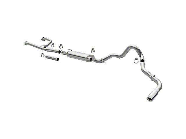 Magnaflow Street Series Single Exhaust System with Polished Tip; Side Exit (22-23 Tundra CrewMax)