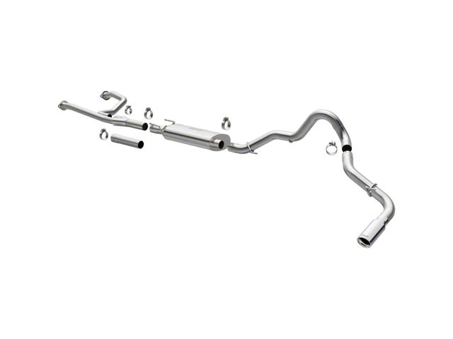 Magnaflow Street Series Single Exhaust System with Polished Tip; Side Exit (22-24 Tundra CrewMax)