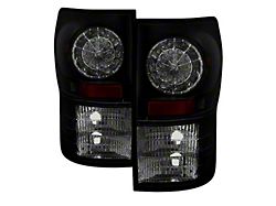 LED Tail Lights; Black Housing; Smoked Lens (07-13 Tundra)