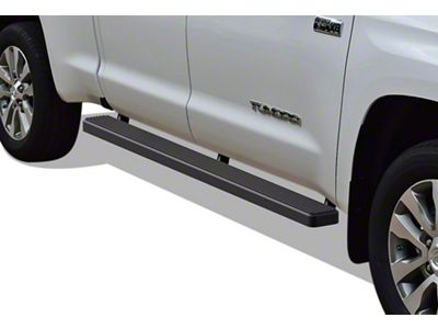 5-Inch iStep SS Running Boards; Black (07-21 Tundra Double Cab)