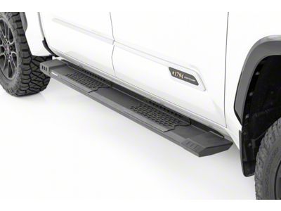 Rough Country HD2 Running Boards; Black (22-24 Tundra CrewMax)