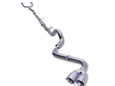 Carven Exhaust Single Exhaust System with Polished Tips; Side Exit (22-23 Tundra, Excluding Hybrid, Platinum & TRD Pro)