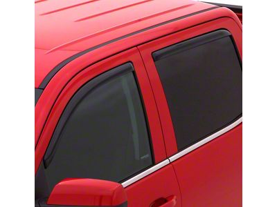 In-Channel Ventvisor Window Deflectors; Front and Rear; Dark Smoke (07-21 Tundra Double Cab)