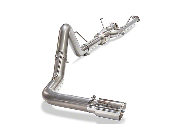 Carven Exhaust Single Exhaust System with Polished Tip; Side Exit (14-21 5.7L Tundra)