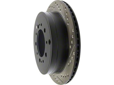 StopTech Sport Drilled and Slotted 5-Lug Rotor; Rear (07-21 Tundra)