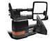 Powered Heated Towing Mirrors with Amber Turn Signals; Black (07-17 Tundra)