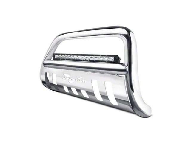 Bull Bar with 20-Inch LED Light Bar; Stainless Steel (07-21 Tundra, Excluding TRD)