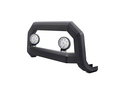 Optimus Sport Bull Bar with 4.50-Inch Round LED Lights; Black (07-21 Tundra, Excluding TRD)
