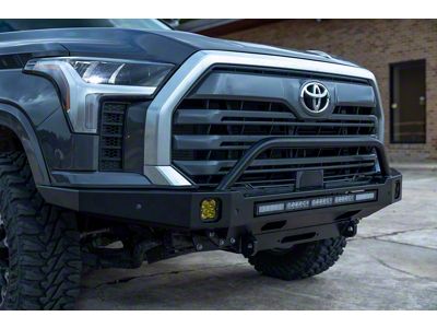 Southern Style Offroad Slimline Hybrid Front Bumper with Bull Bar; Matte Black (22-23 Tundra)