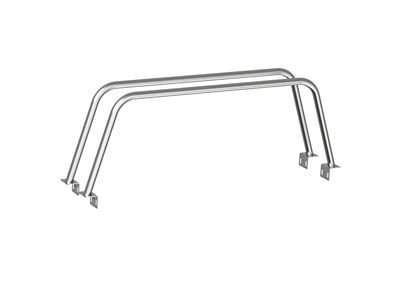 Heavy Metal Off-Road 23-Inch Double Bed Bars; Bare Steel (14-21 Tundra)