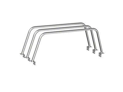 Heavy Metal Off-Road 23-Inch Triple Bed Bars; Bare Steel (14-21 Tundra)