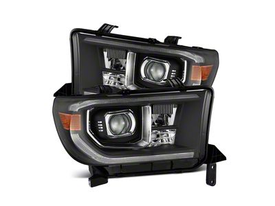 PRO-Series G2 Projector Headlights; Black Housing; Clear Lens (07-13 Tundra w/o Level Adjuster)