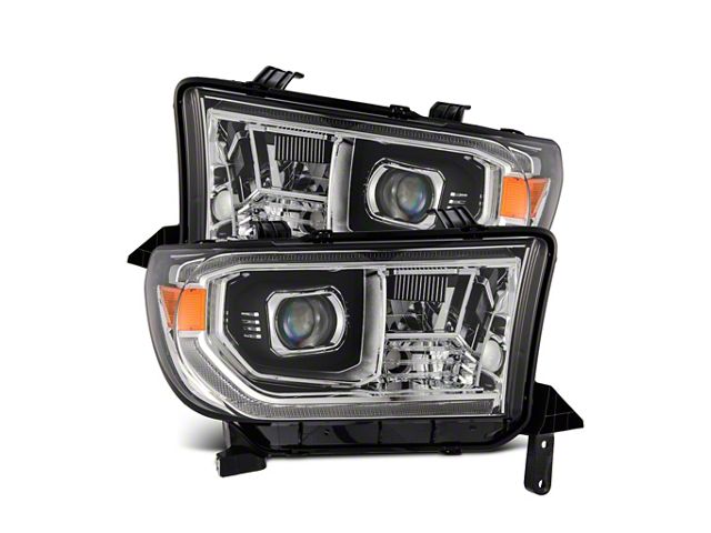 PRO-Series G2 Projector Headlights; Chrome Housing; Clear Lens (07-13 Tundra w/o Level Adjuster)