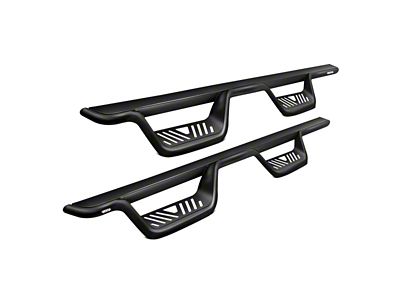Westin Outlaw Drop Nerf Side Step Bars; Textured Black (07-21 Tundra Double Cab)