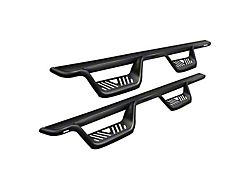 Outlaw Drop Nerf Side Step Bars; Textured Black (22-23 Tundra Double Cab)