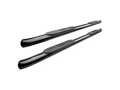 Pro Traxx 4-Inch Oval Side Step Bars; Black (22-24 Tundra Double Cab)