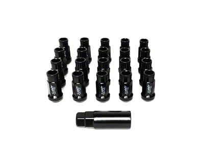 SSW Off-Road Wheels Black Open Ended Lug Nuts; 14x1.50mm; Set of 20 (07-21 Tundra)