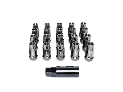 SSW Off-Road Wheels Tungsten Gray Open Ended Lug Nuts; 14x1.50mm; Set of 20 (07-21 Tundra)