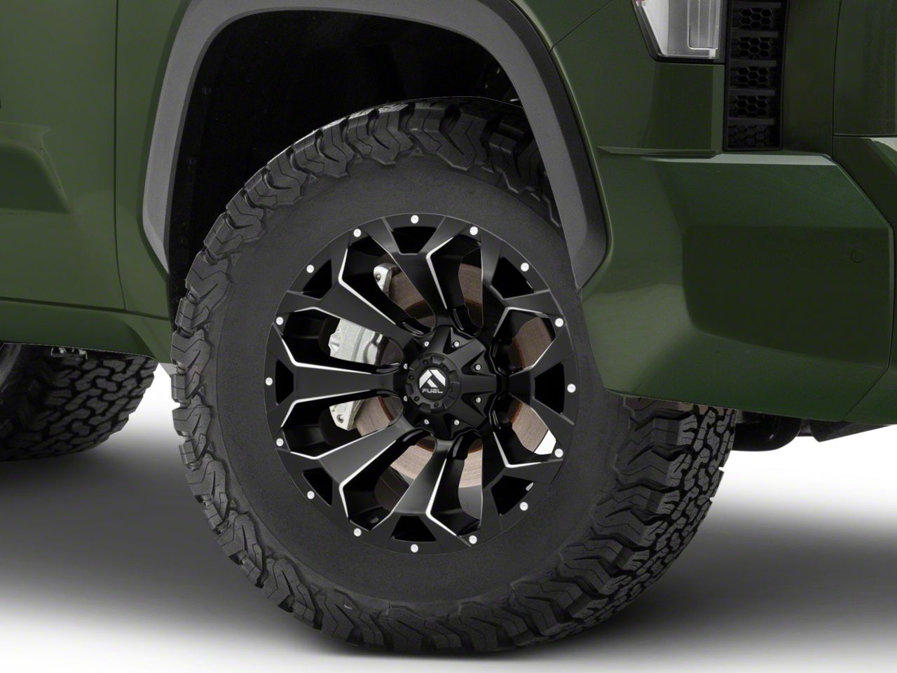 Fuel Wheels Tundra Assault Matte Black Milled 6Lug Wheel; 18x9; 12mm