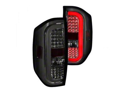 Sequential LED Tail Lights; Chrome Housing; Smoked Lens (14-21 Tundra)