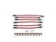 PowerStop Stainless Steel Brake Hose Kit; Front and Rear (12-21 Tundra)