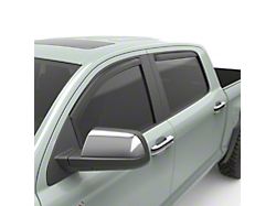 EGR In-Channel Window Visors; Front and Rear; Matte Black (07-21 Tundra CrewMax)