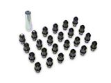 Black ET Truck Spline Lug Nut Kit; 14mm x 1.5; Set of 24 (22-26 Tundra)