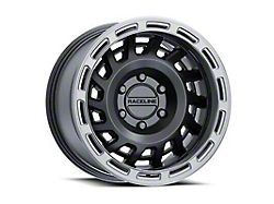 Raceline Halo Satin Black with Silver Ring 5-Lug Wheel; 17x8.5; 0mm Offset (07-13 Tundra)