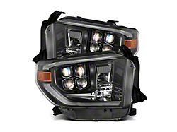 NOVA-Series G2 LED Projector Headlights; Alpha Black Housing; Clear Lens (14-21 Tundra w/ Factory Halogen Headlights)
