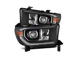 LUXX-Series LED Projector Headlights; Black Housing; Clear Lens (07-13 Tundra w/o Level Adjuster)