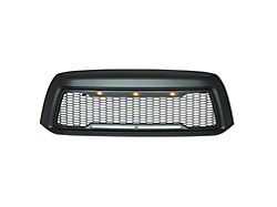 Impulse Upper Replacement Grille with Amber LED Lights; Matte Black (10-13 Tundra)