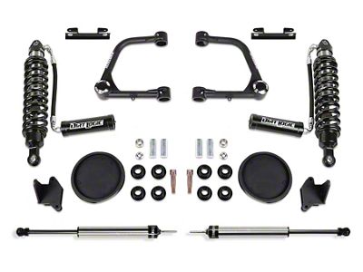 Fabtech 3-Inch Uniball Upper Control Arm Lift Kit with Rear Coil Spring Spacers, Dirt Logic 2.5 Reservoir Coil-Overs and Dirt Logic 2.25 Shocks (22-23 Tundra CrewMax w/ Factory Rear Coil Springs & w/o Adaptive Variable Suspension, Excluding Hybrid)