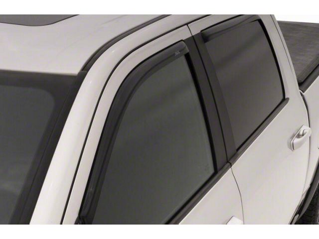 In-Channel Ventvisor Window Deflectors; Front and Rear; Dark Smoke (22-24 Tundra Double Cab)