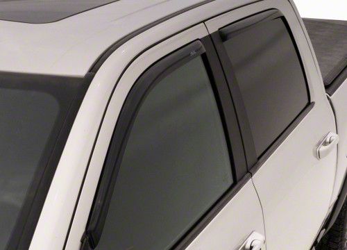 In-Channel Ventvisor Window Deflectors; Front and Rear; Dark Smoke (22-23 Tundra CrewMax)