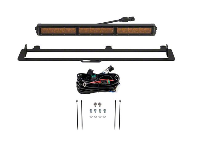 Diode Dynamics SS18 TRD Pro Grille Light Bar Kit; Amber Driving (22-24 Tundra TRD Pro)